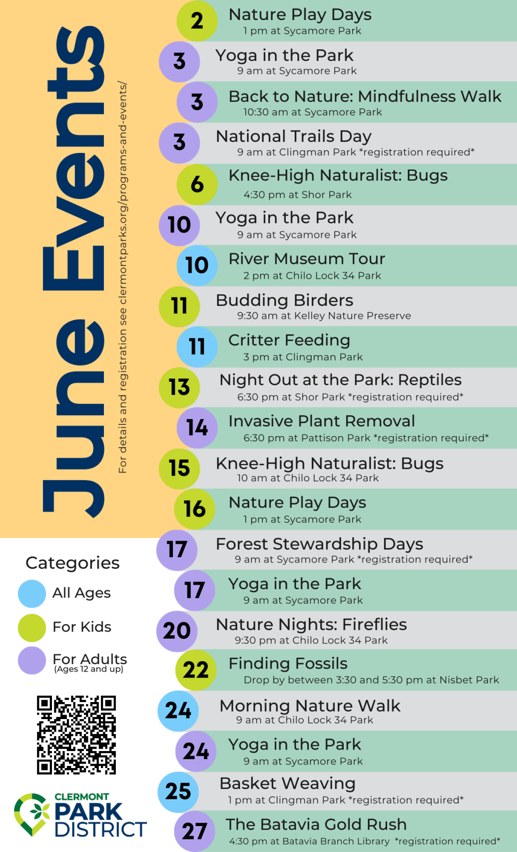 June program schedule.